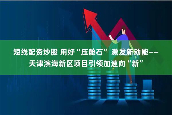 短线配资炒股 用好“压舱石” 激发新动能——天津滨海新区项目引领加速向“新”